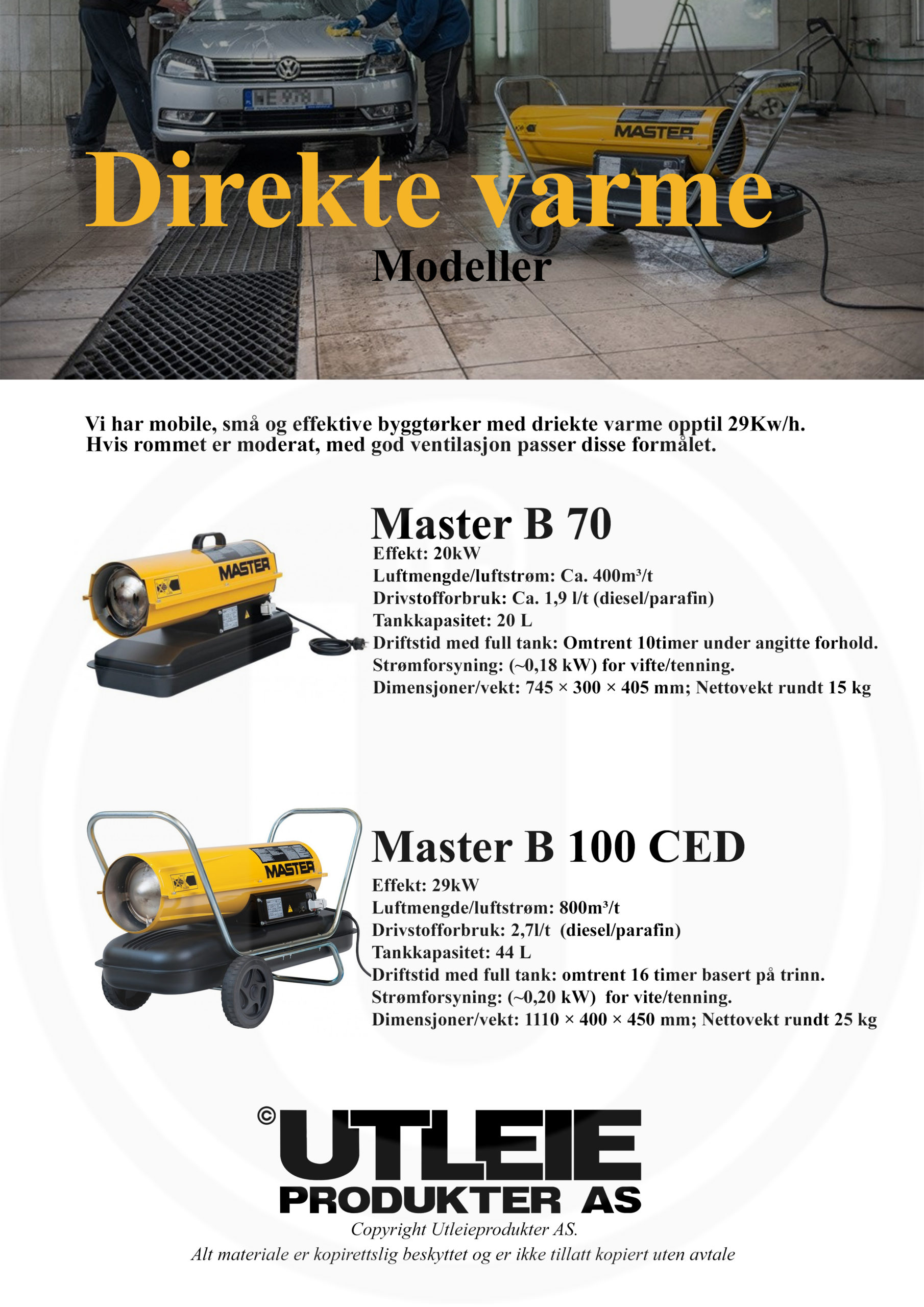 Master B Direkte varme v2 Master Byggtørker